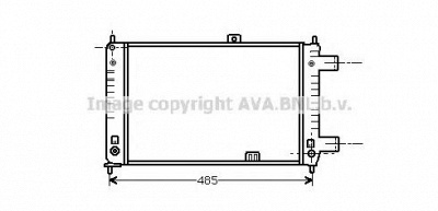 AVA QUALITY COOLING ol2047 -  Радиатор, охлаждение двигателя